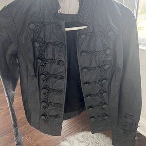 Black jacket w buttons, XS